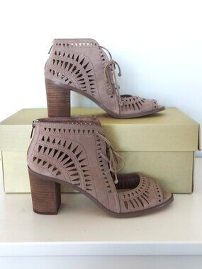 Vince Camuto Laser Cut Suede Ankle Bootie - Size 8.5 (NWOT)